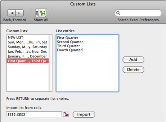 return with cell excel for mac